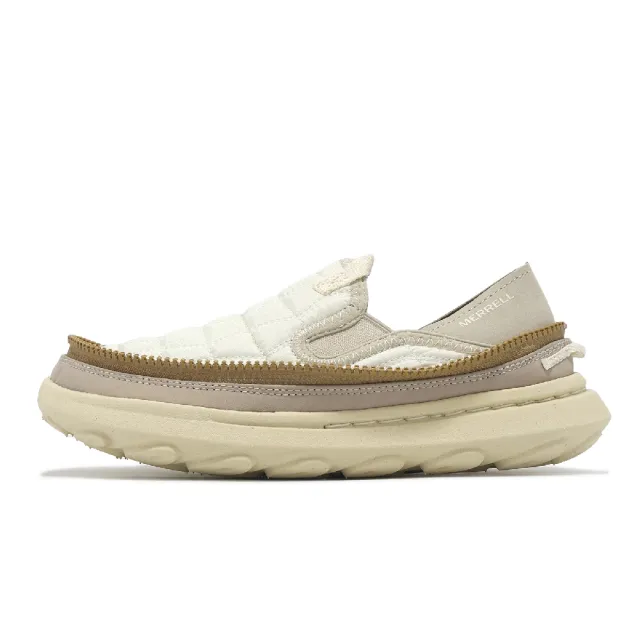 【MERRELL】休閒鞋 Hut Moc 2 Packable 女鞋 米白 抗撕裂 輕量 便攜 戶外鞋(ML006644)