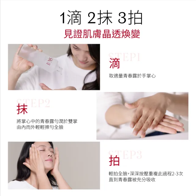 【SK-II】官方直營 青春露體驗套裝(青春露75ml+化粧水30ml+敷面膜2片/新客入門首選)