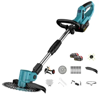 【Cang小達】割草機 9吋無刷割草機 3980W大功率（五節兩電）(送牛津繩/帶電量顯示-認證BSMI:R3E558)