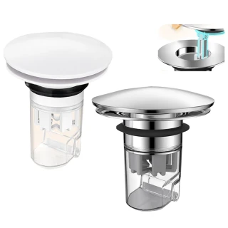 【SUNLY】提拉式防臭下水器 機械面盆過濾塞  排水器 漏水塞 洗臉盆彈跳芯 堵水器