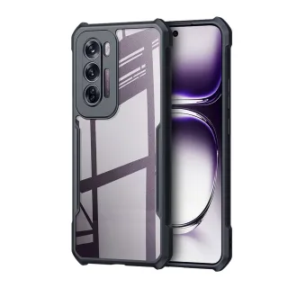 【XUNDD 訊迪】OPPO Reno12 Pro 軍事防摔 鏡頭全包覆 清透保護手機殼-夜幕黑