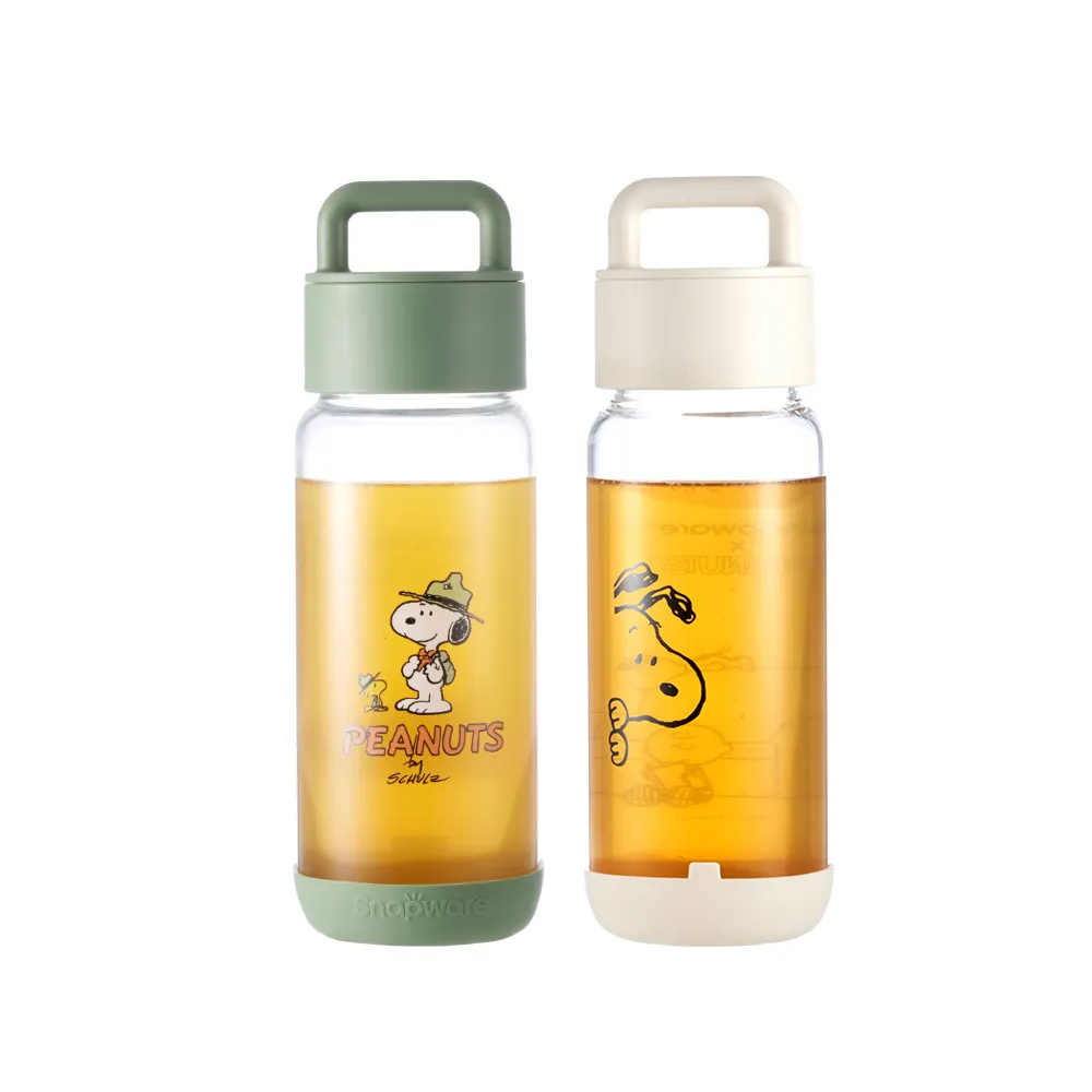 【CorelleBrands 康寧餐具】SNOOPY提把隨行玻璃杯710ml(兩款任選)