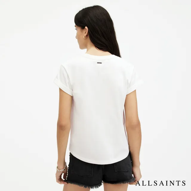 【ALLSAINTS】RANDAL ANNA 純棉刺繡短袖T恤 WM583Z(修身版型)