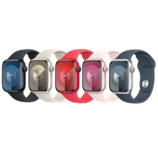 【Apple】Apple Watch S9 GPS+行動網路 41mm(鋁金屬錶殼搭配運動型錶帶)