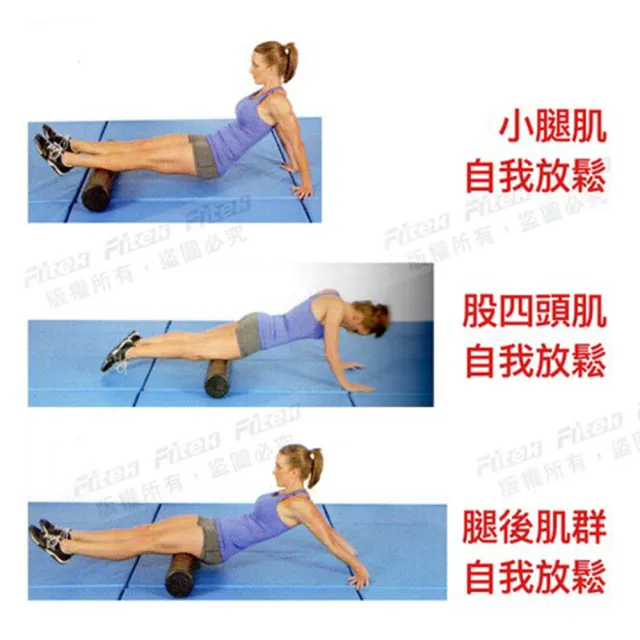 【Fitek健身網】90CM按摩柱 SMR泡綿滾筒／EVA實心瑜珈柱(按摩滾筒 長型瑜珈滾筒 皮拉提斯滾筒)
