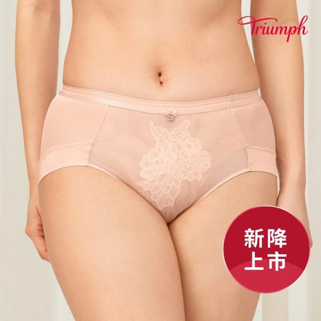 Triumph 黛安芬 FLORALE Paeonia 盛情牡丹系列 無痕中腰平口內褲 M-EL(粉膚色)