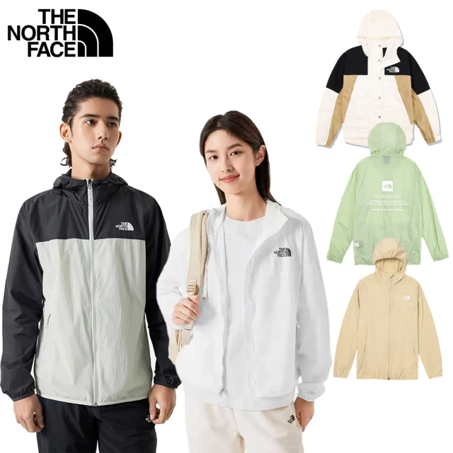 The North Face 北面男款卡其色防風防潑水防曬連