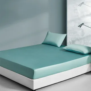 【A-nice】100%純棉精梳棉床包枕套組(單人/雙人/加大 素色經典CT系列 60支 300織)