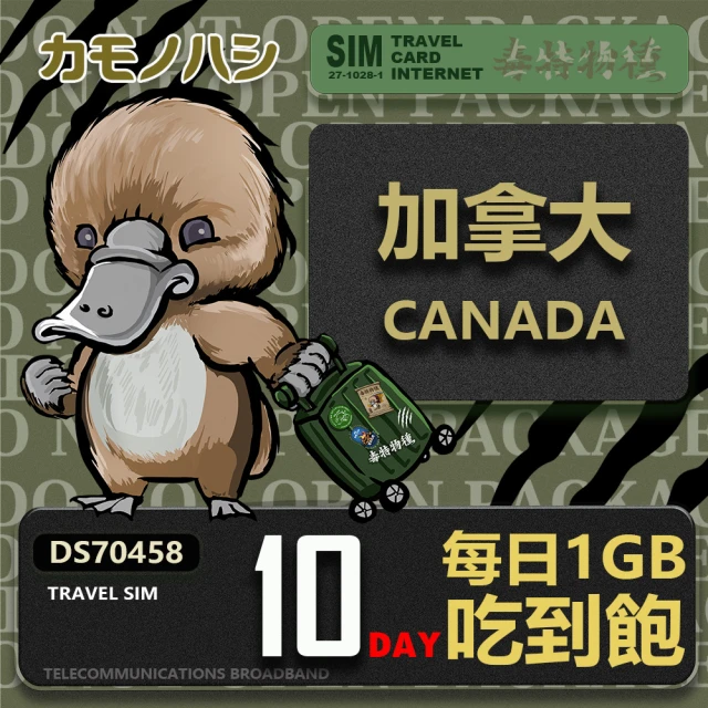 platypus 鴨嘴獸 Travel Sim 加拿大 25