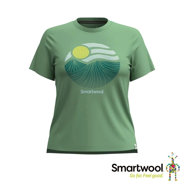 SmartWoolSmartWool 女 羊毛 混棉 塗鴉短Tee/自然意象 抗菌 抑臭 控溫(SW002391N10)