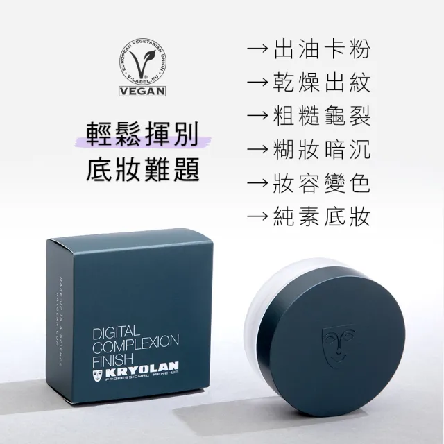 【KRYOLAN 歌劇魅影】超濾鏡蜜粉外出組(超濾鏡柔光蜜粉+歌舞伎短刷)