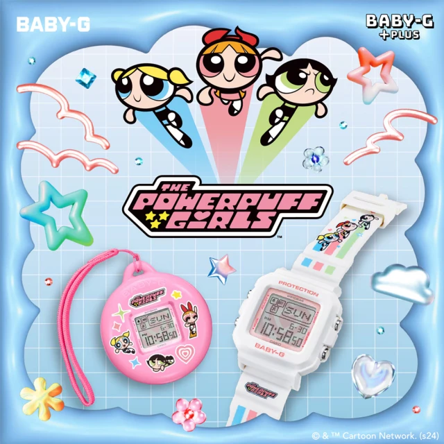 CASIO 卡西歐 BABY-G X 飛天小女警聯名電子錶(