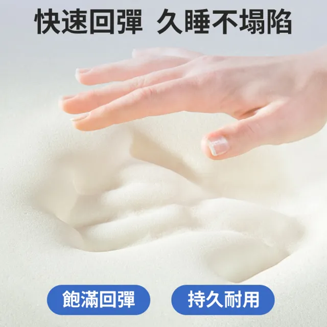 【捷泰家居】華夫格乳膠記憶海綿床墊8cm 藍邊90x200(單人/IKEA美規/記憶海綿/乳膠層)