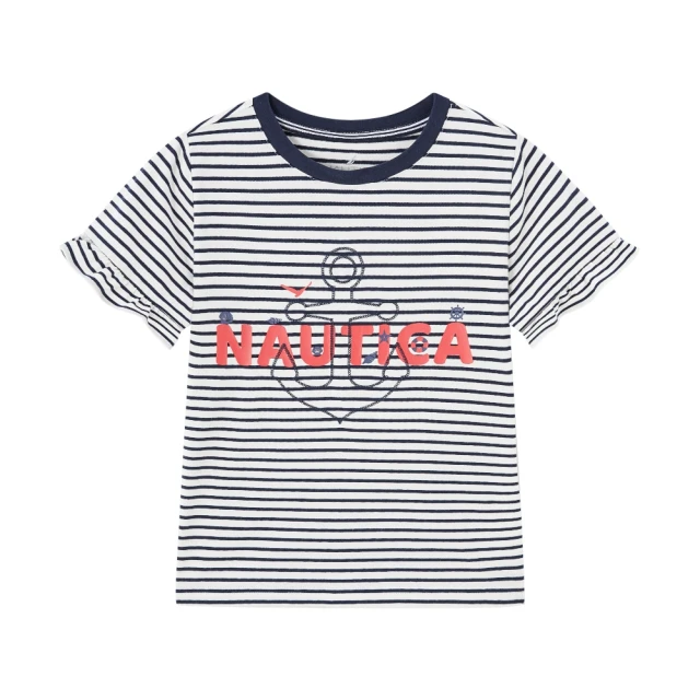 NAUTICA KIDS 淺藍印字軟牛仔短褲(Nautica