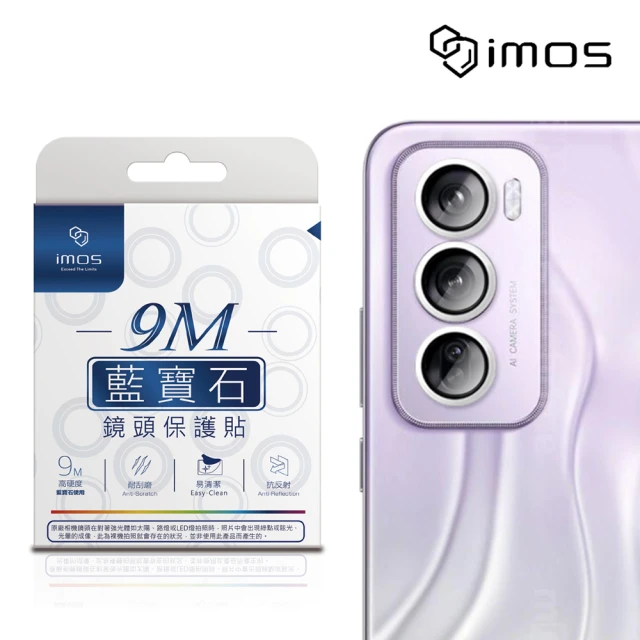 iMos OPPO Reno12 Pro 藍寶石鏡頭保護貼-三顆(銀色)