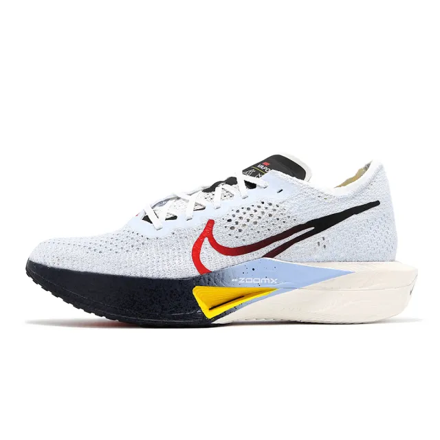 【NIKE 耐吉】競速跑鞋 ZoomX Vaporfly Next% 3 男鞋 水藍 輕量 回彈 碳板 運動鞋(HJ9079-100)