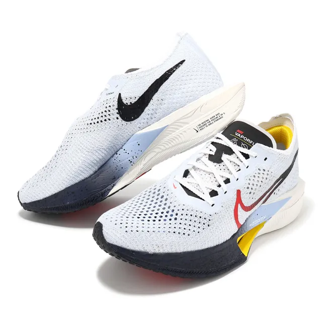 【NIKE 耐吉】競速跑鞋 ZoomX Vaporfly Next% 3 男鞋 水藍 輕量 回彈 碳板 運動鞋(HJ9079-100)