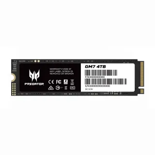 【Acer 宏碁】Predator GM7 4TB M.2 PCIe Gen4x4 SSD固態硬碟