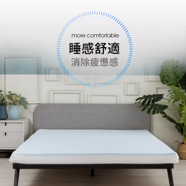 【Dr.dream】涼感記憶床墊 標準單人 10公分厚度(防螨抗菌 慢回彈 涼感記憶 床墊、單人床墊)
