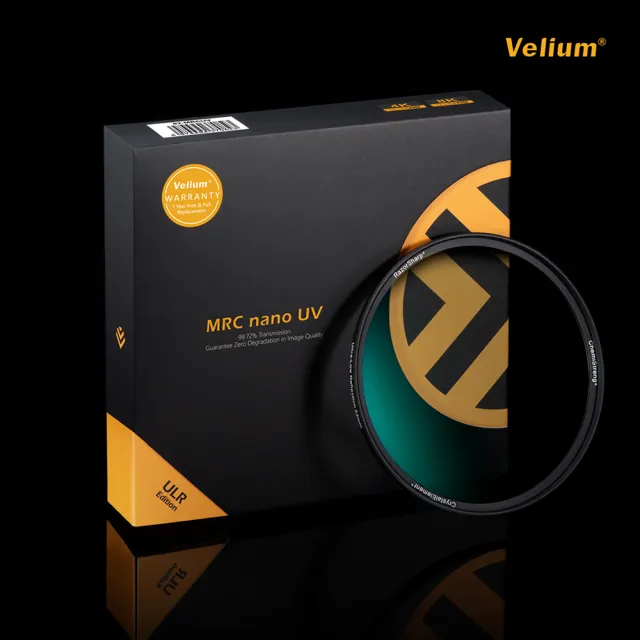 【Velium】MRC nano 8K 多層奈米鍍膜 高透度高精度 46mm UV 保護鏡(總代理公司貨)