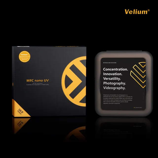 【Velium】MRC nano 8K 多層奈米鍍膜 高透度高精度 58mm UV 保護鏡(總代理公司貨)