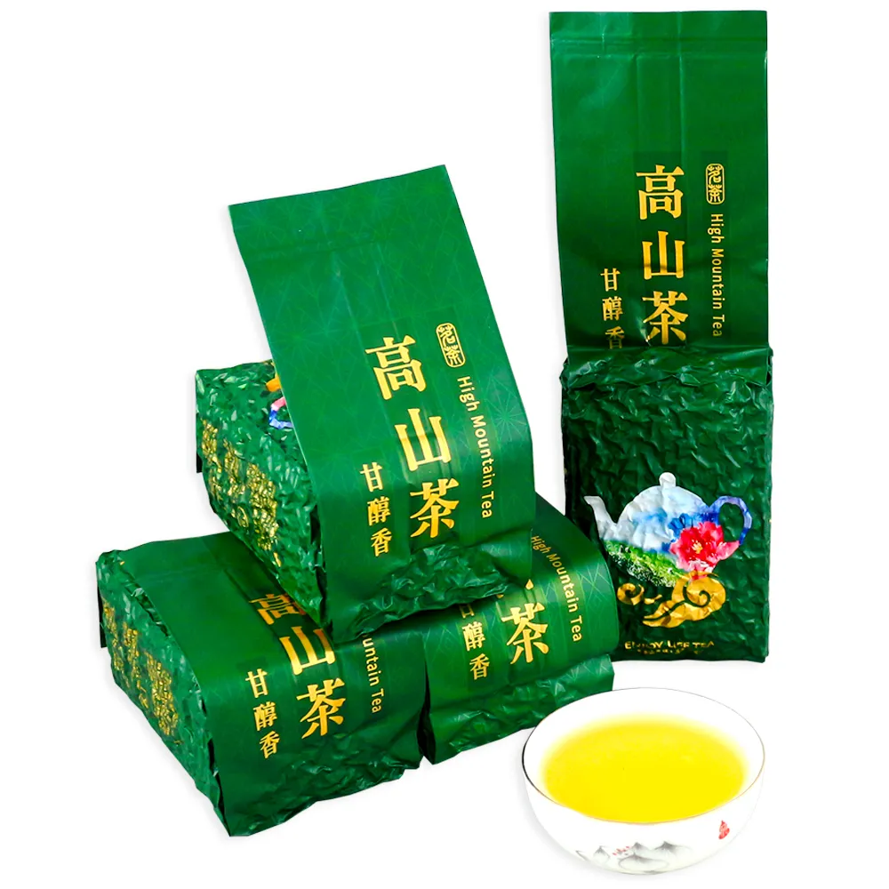 【龍源茶品】杉林溪精選醇萃甘韻高山烏龍茶葉150gx4包(共1斤;附提袋;生青茶;無焙火;輕發酵)