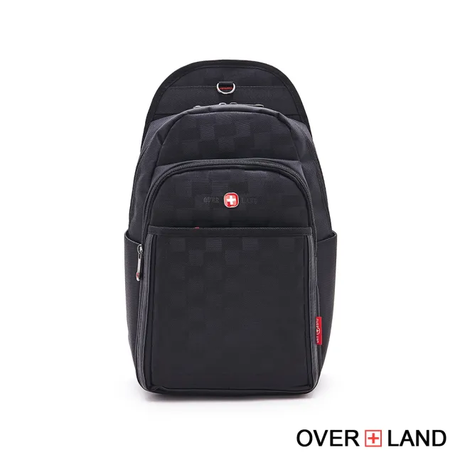 【OverLand】美式十字軍 - 格紋機能大容量胸背包/後背包(5168)