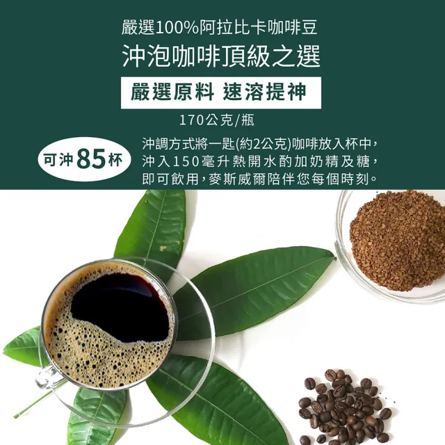 【Maxwell 麥斯威爾】典藏咖啡X2罐(170g/罐)