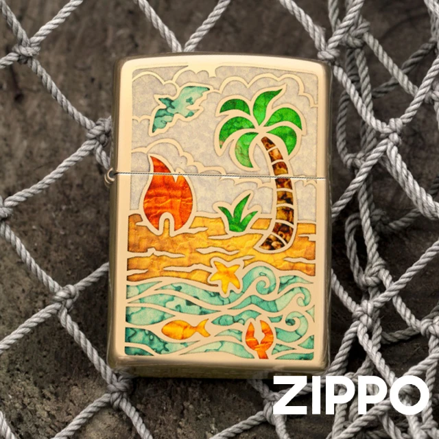 Zippo 夏日海灘防風打火機(美國防風打火機)