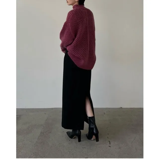 【巴黎精品】現貨+預購 女半身裙A字裙網紗裙長裙百褶裙子大碼洋裝休閒大尺碼女裝(高腰直筒西裝裙2色a1fu51)