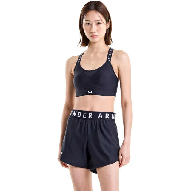 【UNDER ARMOUR】UA99精選 女 Play Up 5吋運動短褲_1355791-001(黑色)