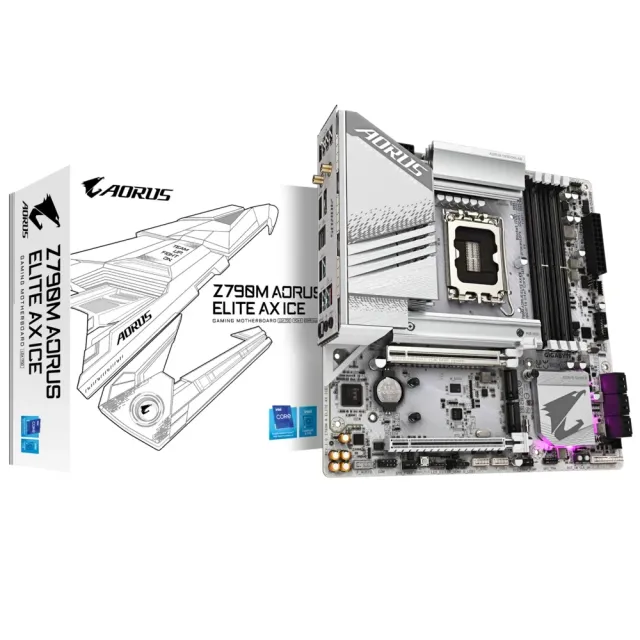 【GIGABYTE 技嘉】Z790M AORUS ELITE AX ICE 主機板