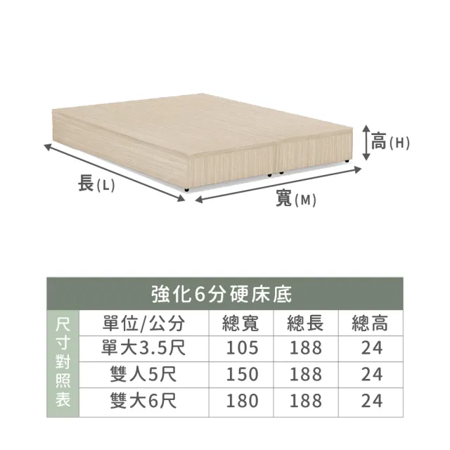 【ASSARI】本田房間組二件  插座床箱+6分床底(雙大6尺)