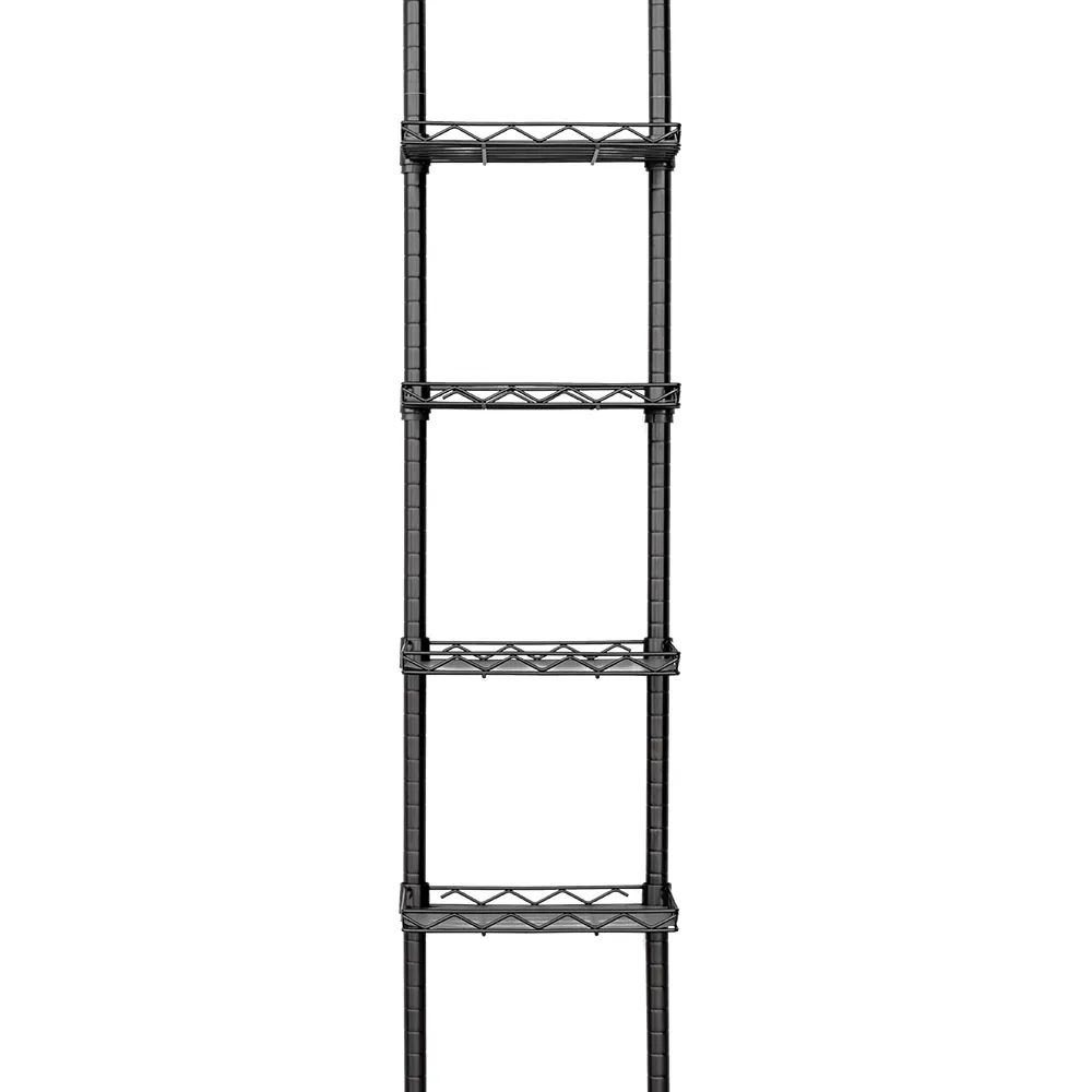 【dayneeds 日需百備】頂天立地烤漆收納架 搭30x20ㄇ網4片 附PP板4片(置物架/多功能網架/掛衣架)