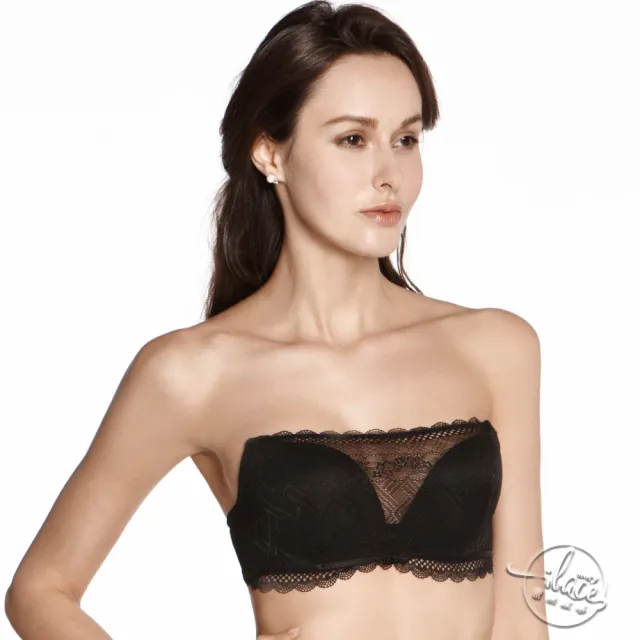 【Lady】愛情天使系列 蕾絲平口小可愛內衣 B-D罩(沉醉黑)