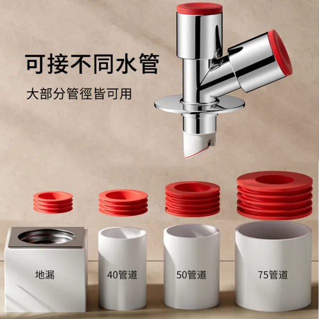 【BOBF】下水管三通洗衣機排水管地漏接頭 下水道三通分水器 廚房浴室防臭防溢水地漏