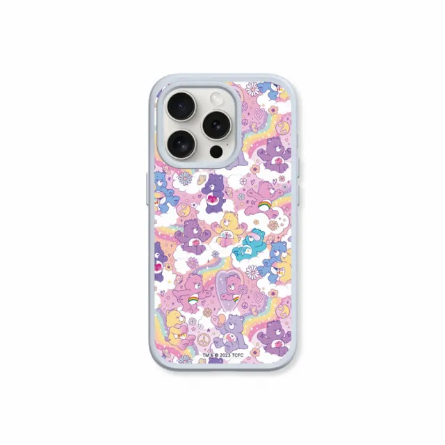 【RHINOSHIELD 犀牛盾】iPhone 14系列 SolidSuit MagSafe兼容 磁吸手機殼/粉紫樂園(Care Bears)