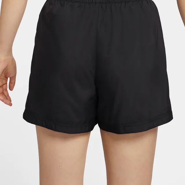 【NIKE 耐吉】短褲 運動褲 休閒 寬鬆 女 AS W NSW MR ESSNTL WVN SHORT 黑色(FV7558010)