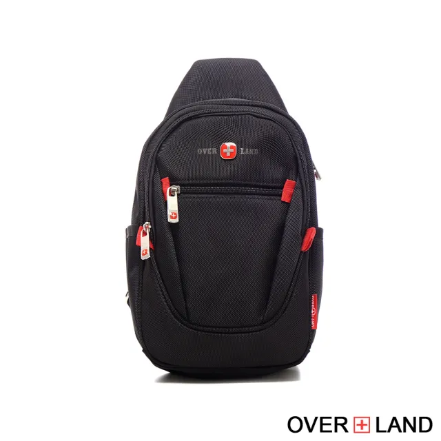 【OverLand】美式十字軍 - 素面個性造型胸背包/肩背包(3085)
