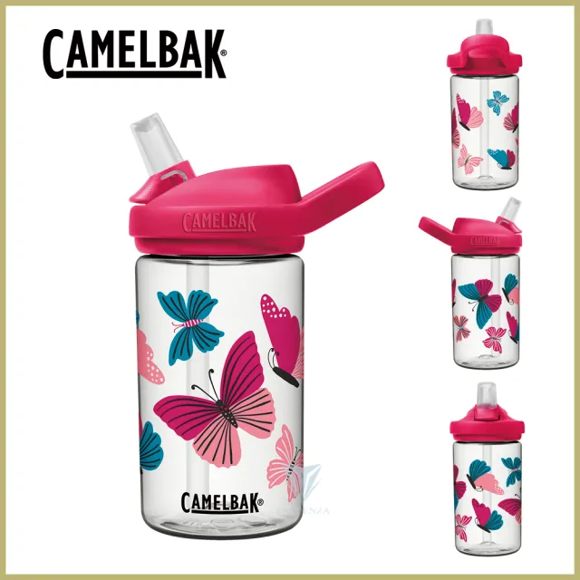 【CAMELBAK】400ml eddy+ 兒童吸管運動水瓶(公司貨/多喝水/兒童水壺/防塵蓋)