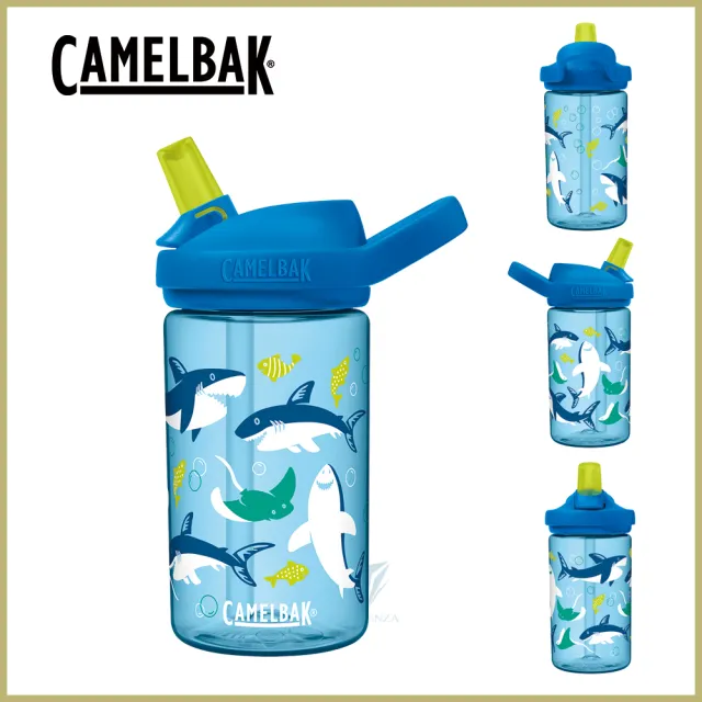 【CAMELBAK】400ml eddy+ 兒童吸管運動水瓶(公司貨/多喝水/兒童水壺/防塵蓋)