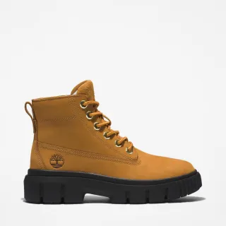 【Timberland 官方旗艦】女款小麥色皮革中筒休閒靴(A5RP4231)