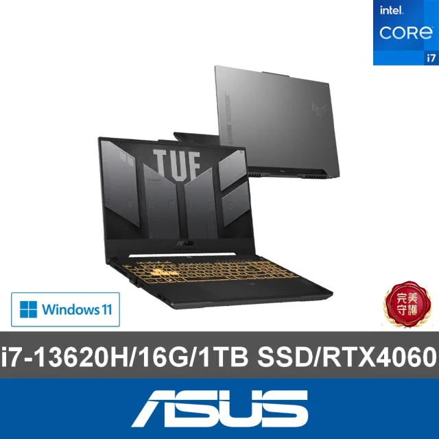 【ASUS】升級1TB組★15.6吋i7 RTX4060電競筆電(FX507VV-0192B13620H/i7-13620H/16G/1TB SSD/W11)