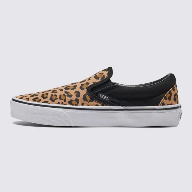 【VANS 官方旗艦】Classic Slip-On 男女款咖啡色豹紋滑板鞋