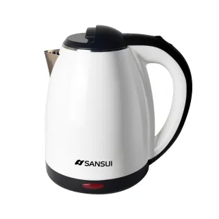 【SANSUI 山水】1.8L雙層防燙不銹鋼快煮壺/電茶壺/租屋族/母親節禮物(SWB-12T)