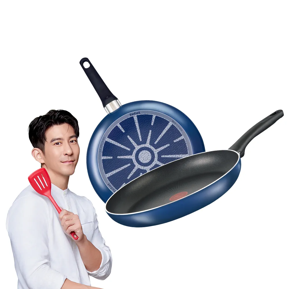 【Tefal 特福】MOMO獨家 法國製烈火悍將系列30CM不沾鍋平底鍋