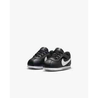 【NIKE 耐吉】雙11 運動鞋 休閒鞋 童鞋 嬰幼 小童 NIKE KIDS CORTEZ EASYON TDV 阿甘鞋 黑白(DM0952001)