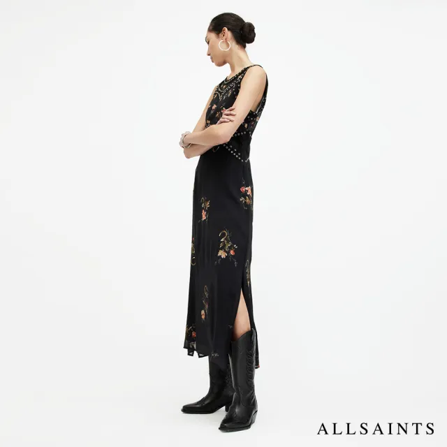 【ALLSAINTS】TANANA 人造絲個性碎花印花洋裝 WD593Z(常規版型)