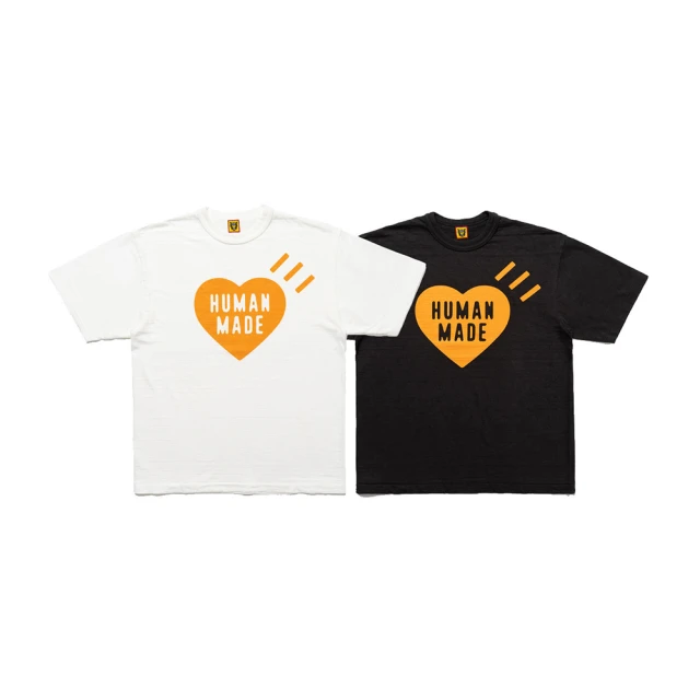 Human Made Heart T-Shirt 白橘/黑橘