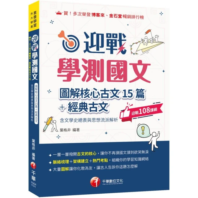 2025【拆解最新學測古文重點】迎戰學測國文：圖解核心古文15篇+經典古文